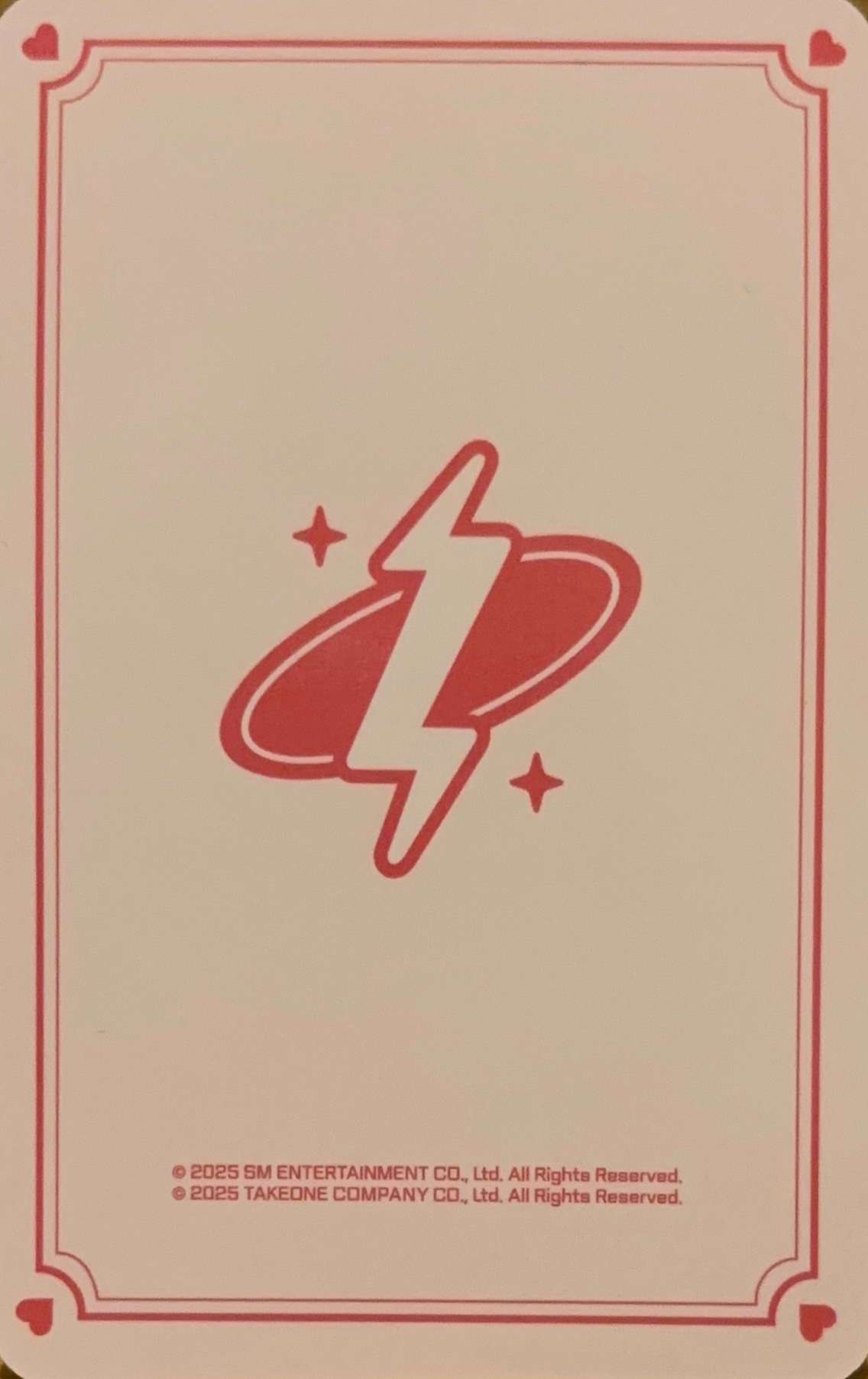 Sakuya NCT photocard back side - Cupid ver. Set