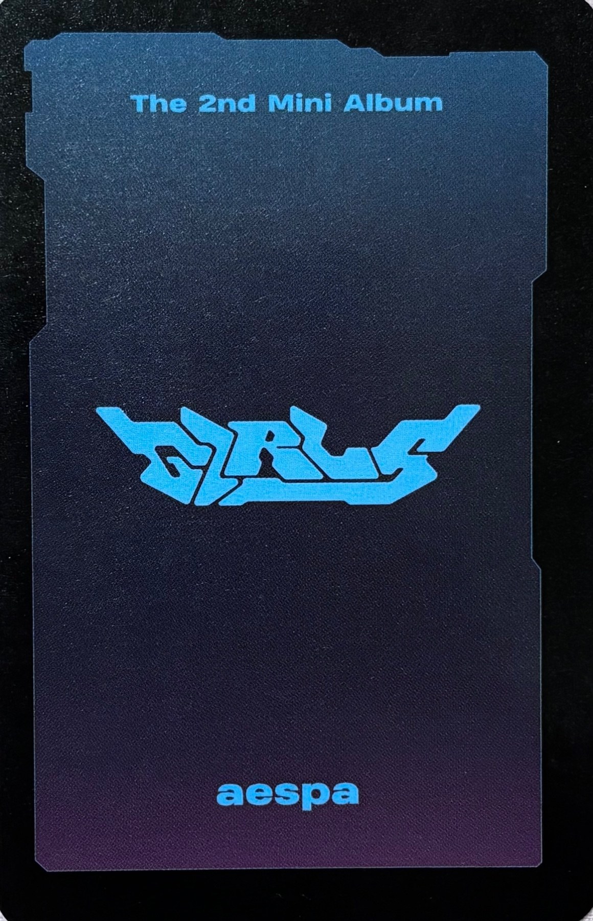 Giselle aespa photocard back side - New Year Event Benefit