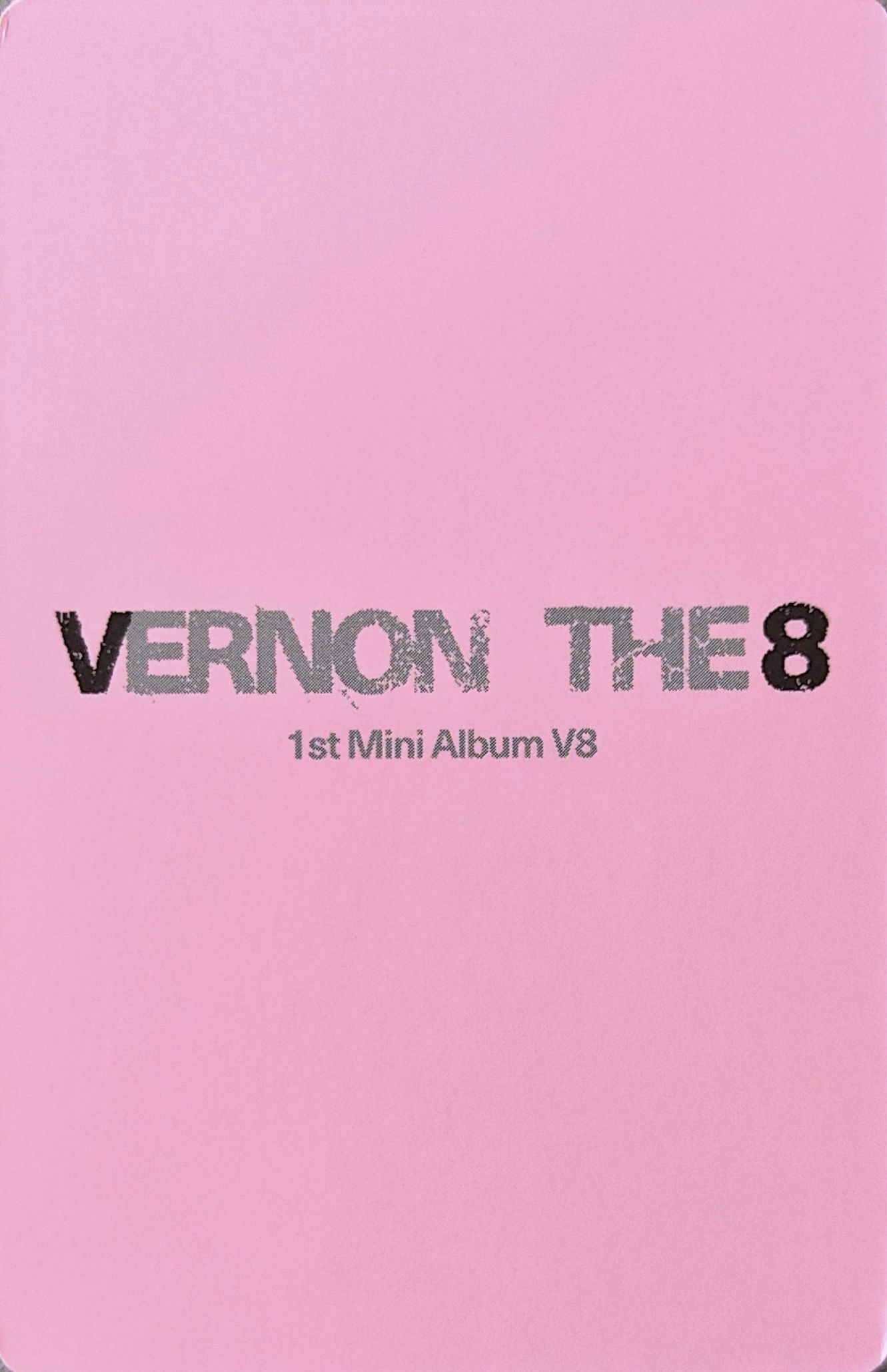 The8 V8 photocard back side - Selfie Photocard