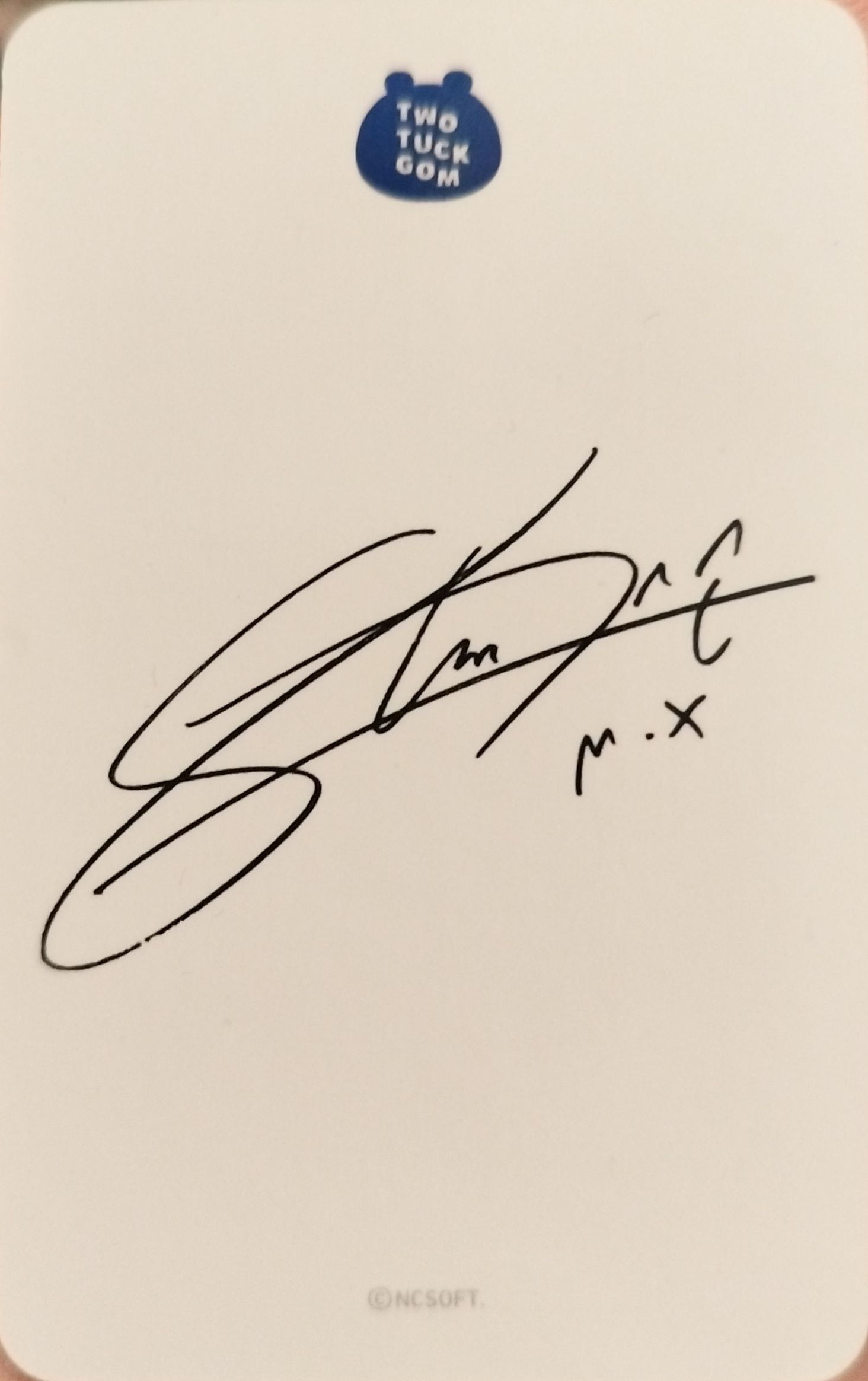 Shownu MONSTA X photocard back side - 11street ver.
