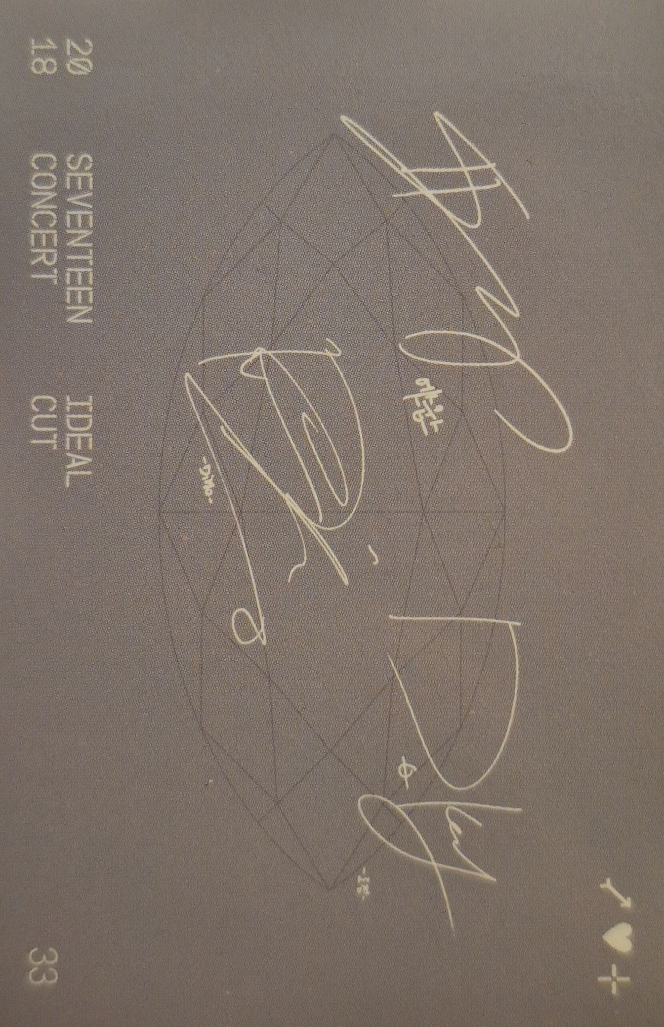 S.coups, DK & Dino SEVENTEEN photocard back side - Trading Card