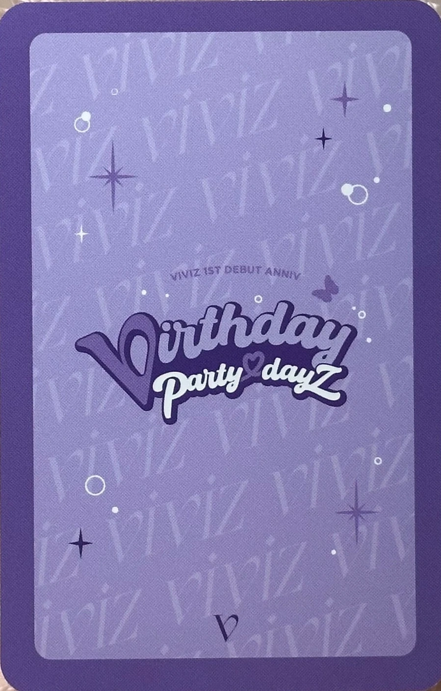 Eunha VIVIZ photocard back side - Trading Cards - Hologram Ver.