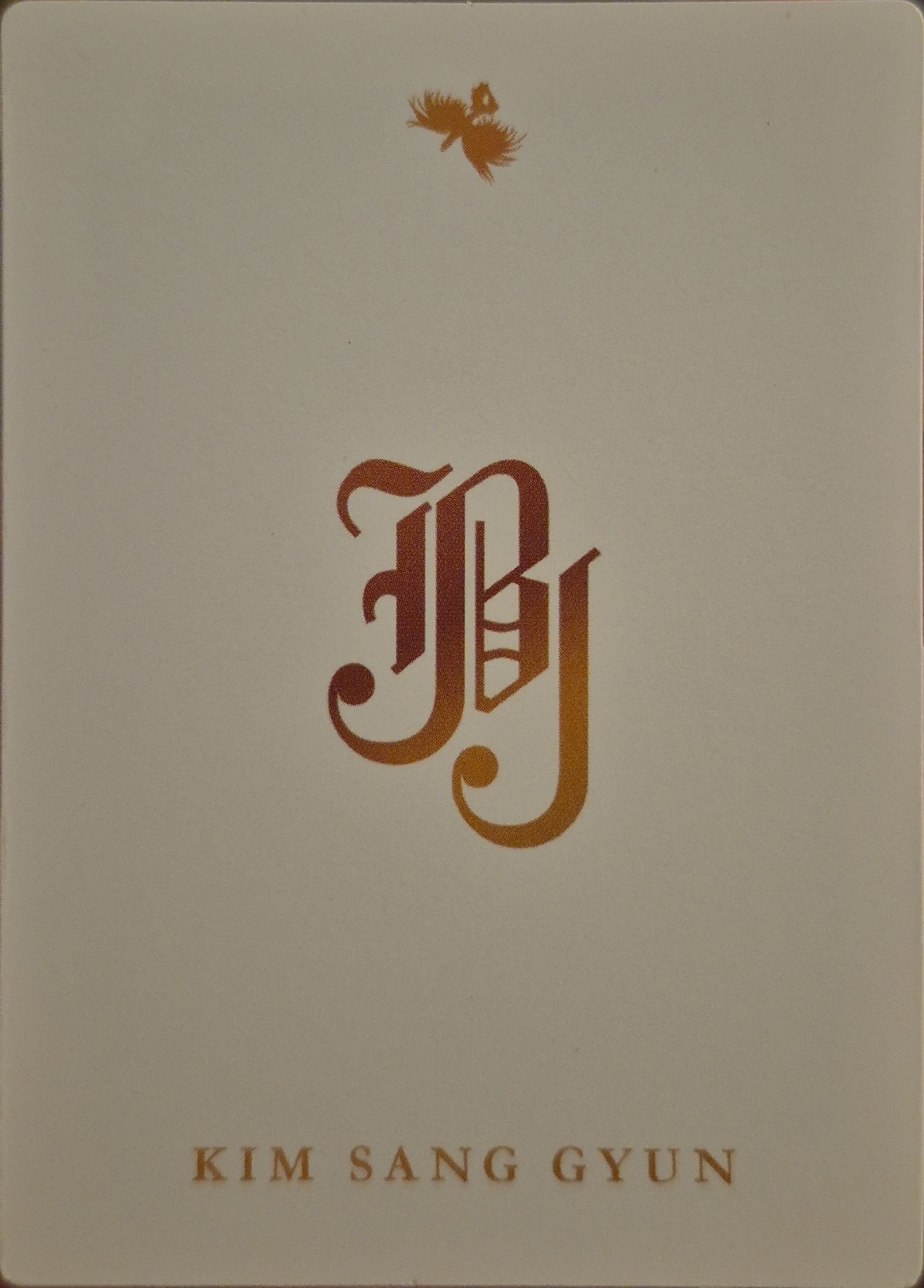 Sanggyun JBJ photocard back side - Lenticular Photocard
