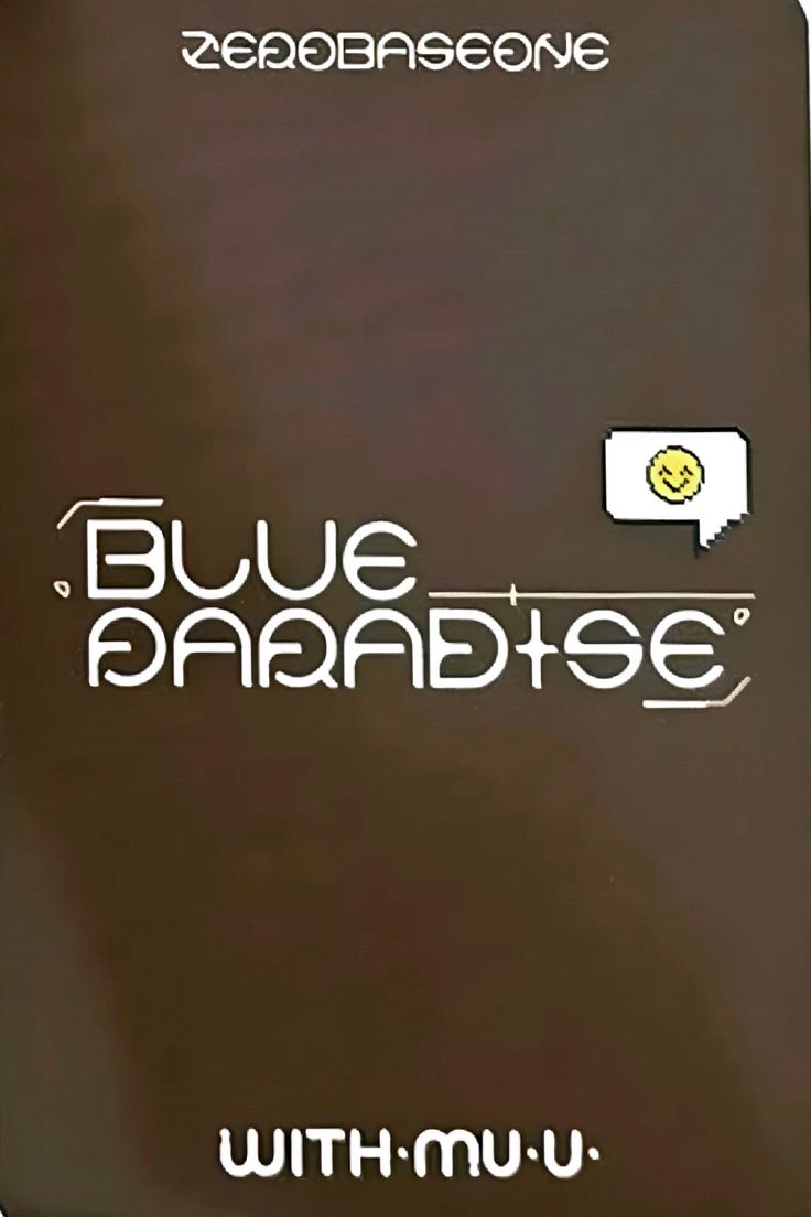 Hanbin ZEROBASEONE photocard back side - Preorder