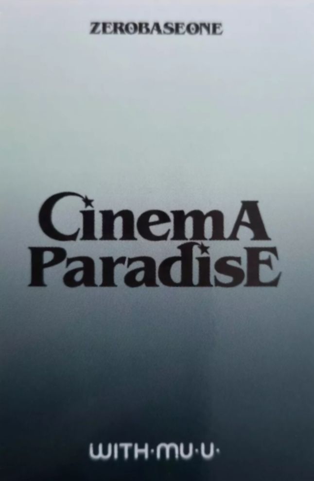 Ricky ZEROBASEONE photocard back side - Zerose MV B. - Preorder