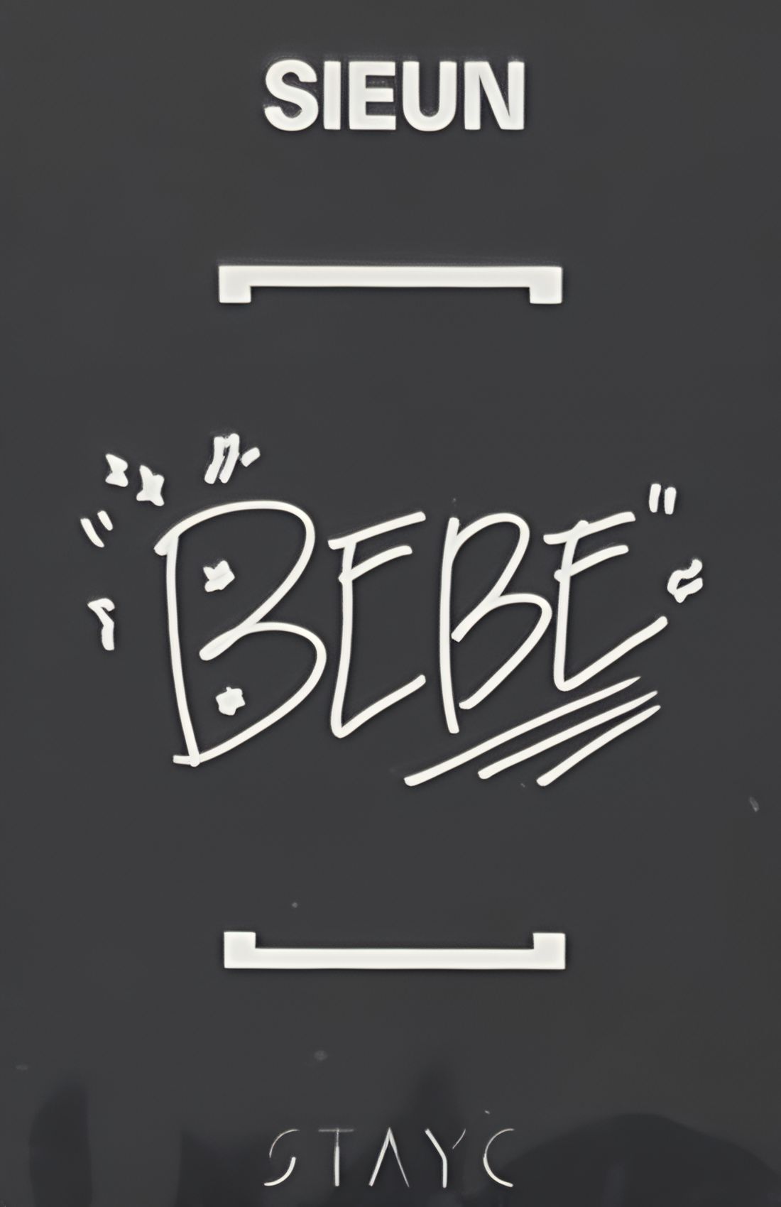 Sieun STAYC photocard back side - Bebe Ver.