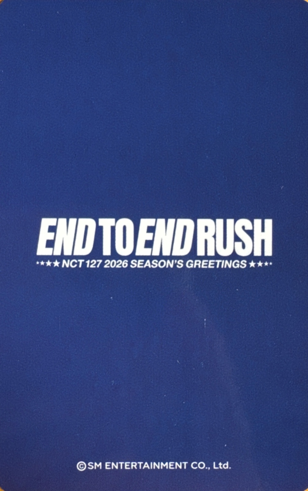 Yuta NCT 127 photocard back side - Ktown4u - Preorder