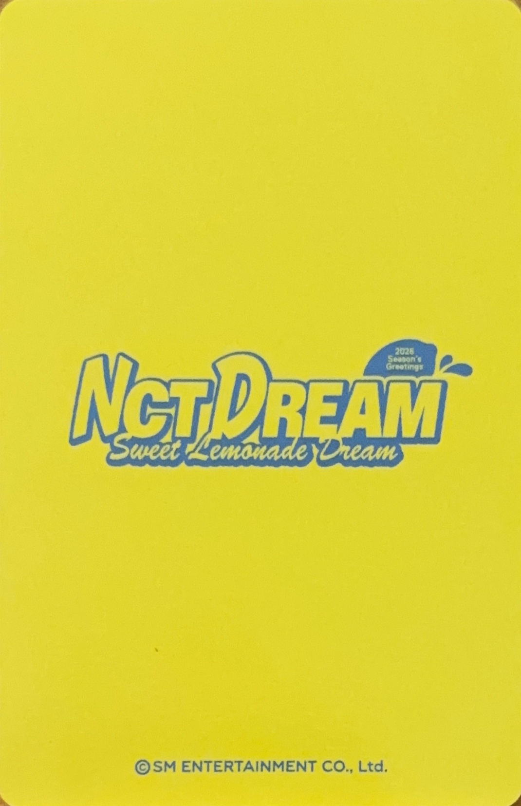 Mark NCT DREAM photocard back side - SM Store - Preorder