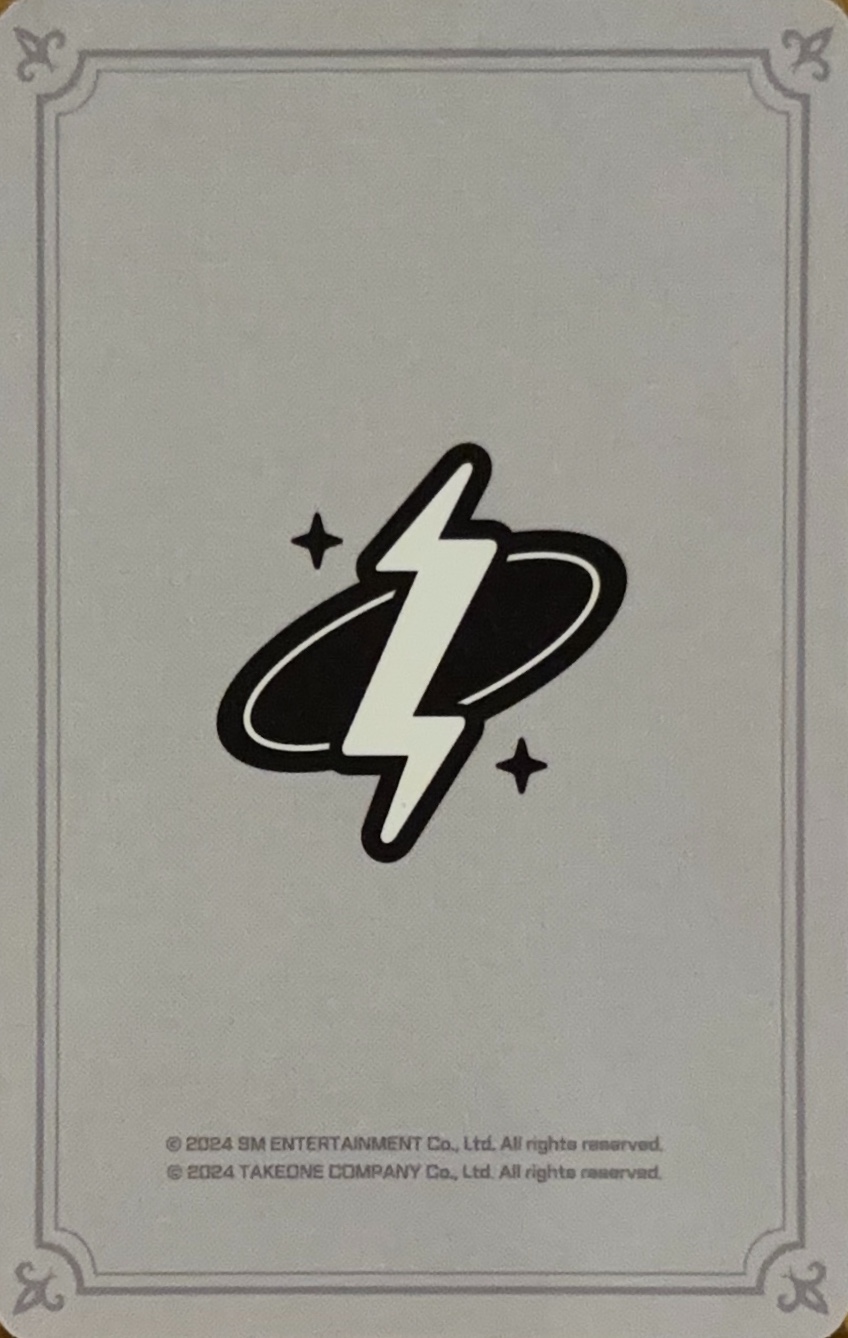 Johnny NCT photocard back side - White Royal ver. Set