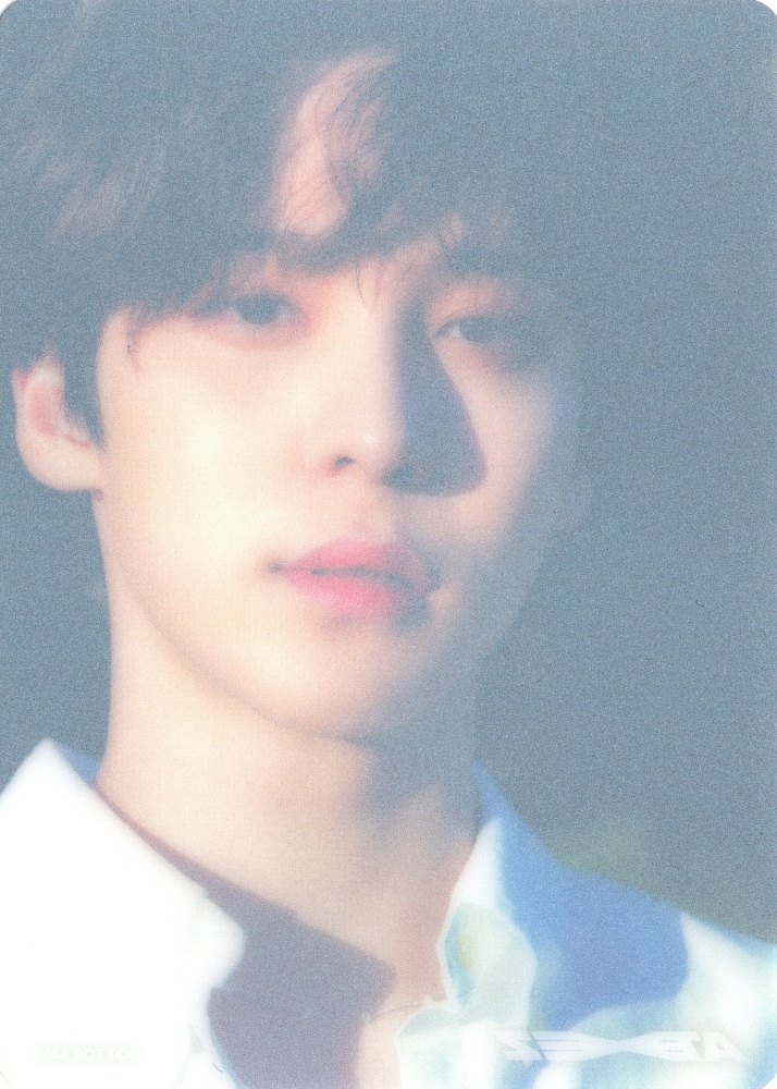 Yunho ATEEZ photocard back side - Clear Card Benefit