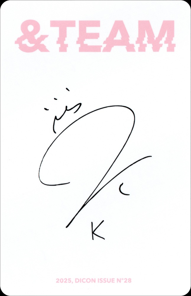 K &TEAM photocard back side - [K ver.] Photocard Set