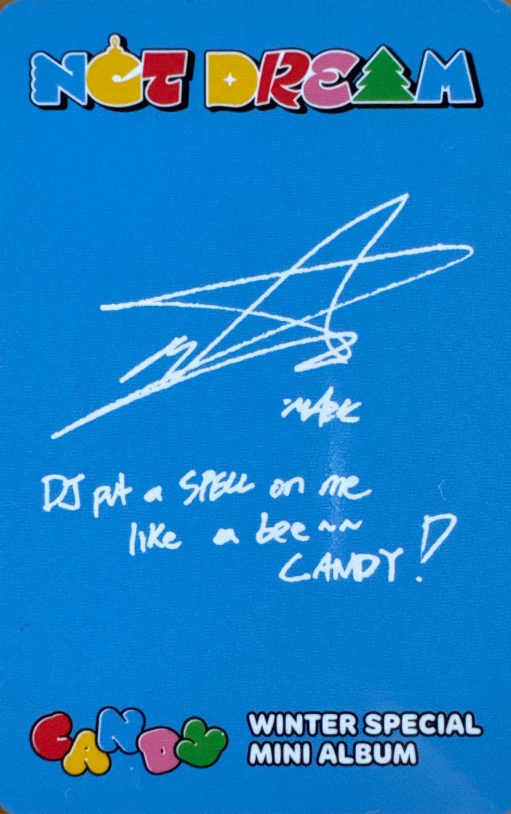 Mark NCT DREAM photocard back side - Photocards