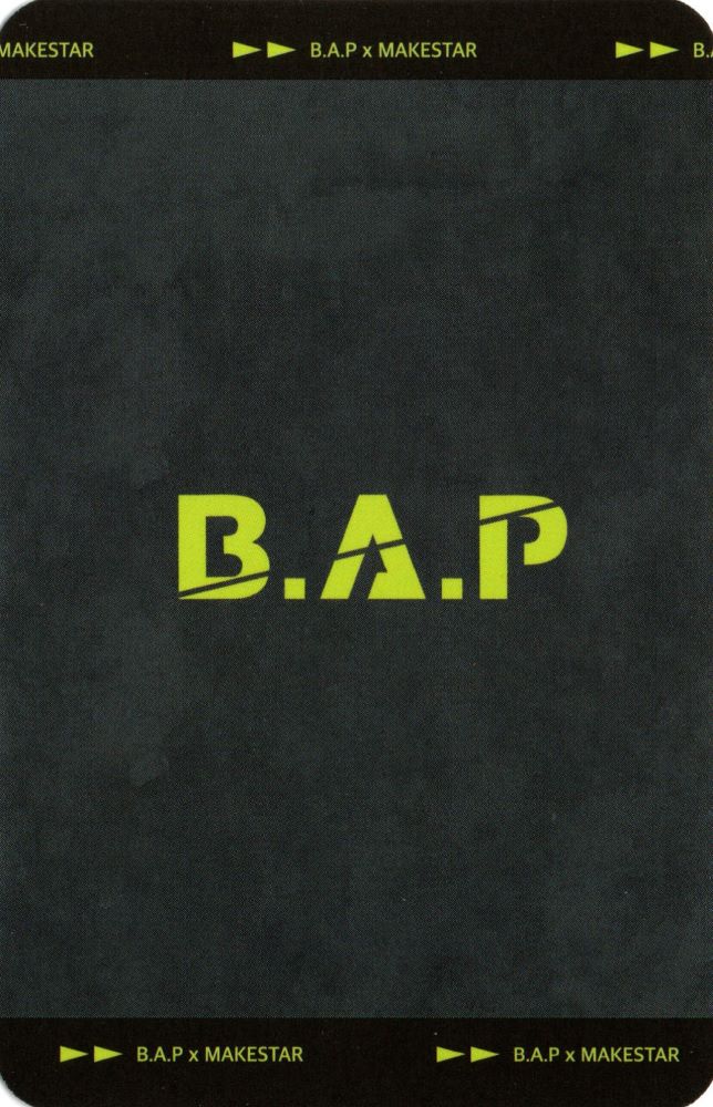 Jongup B.A.P photocard back side - Photocard Set B