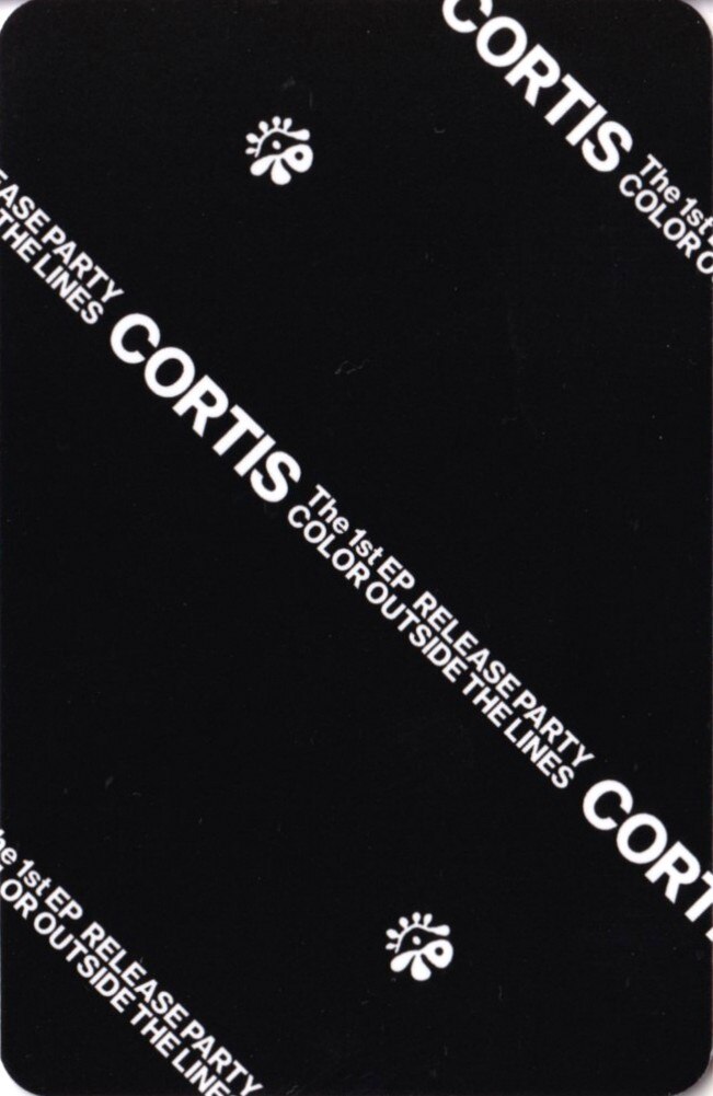 Seonghyeon CORTIS photocard back side - Admission Benefit