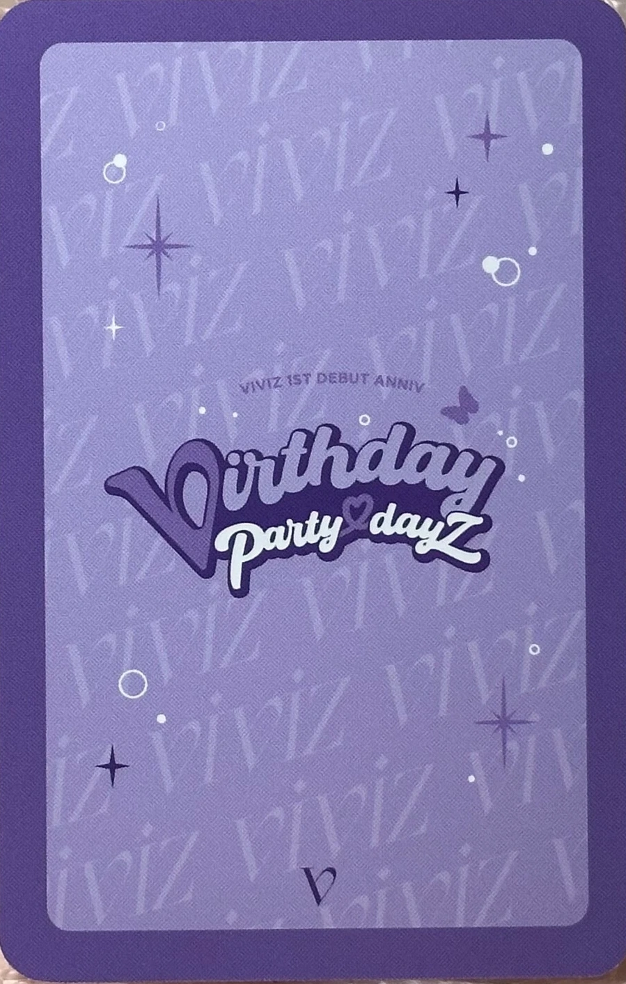 Sinb, Umji, Eunha VIVIZ photocard back side - Trading Cards