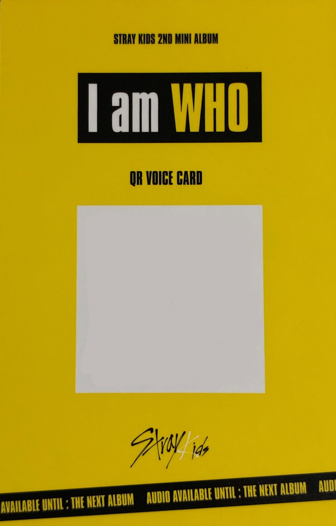 Hyunjin Stray Kids photocard back side - Behind Ver.