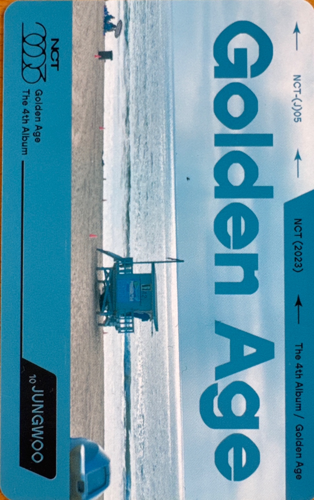 Jungwoo NCT photocard back side - Transportation Card