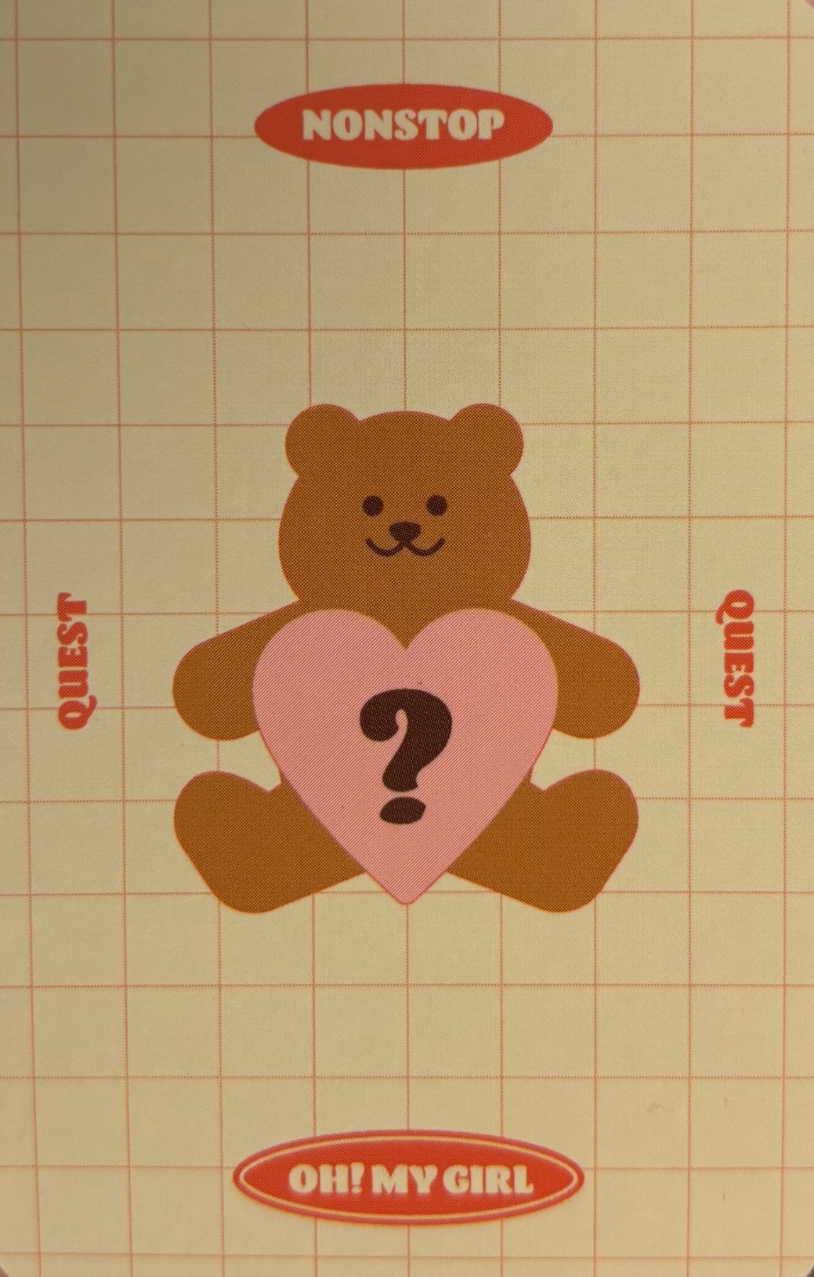 Mimi OH MY GIRL photocard back side - Quest Card