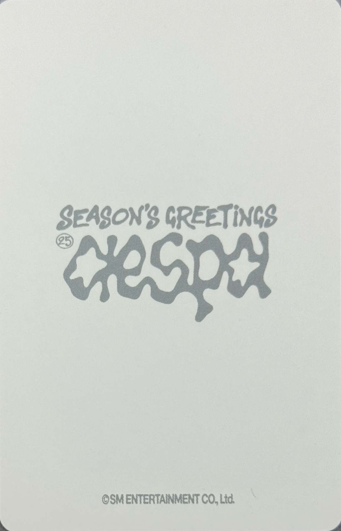 Ningning aespa photocard back side - Photocards