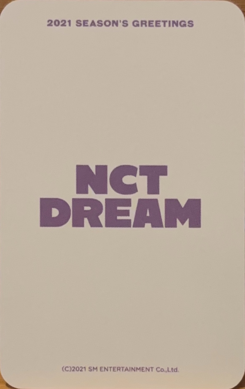 Jisung NCT DREAM photocard back side - Jisung Set