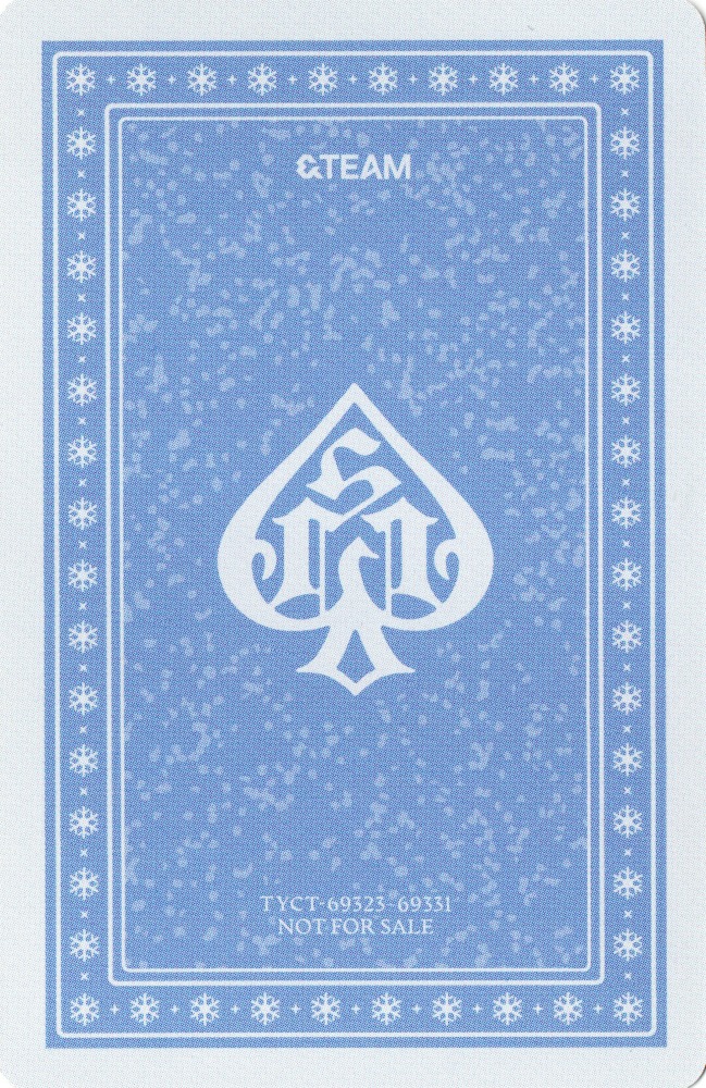 K &TEAM photocard back side - Photocard C