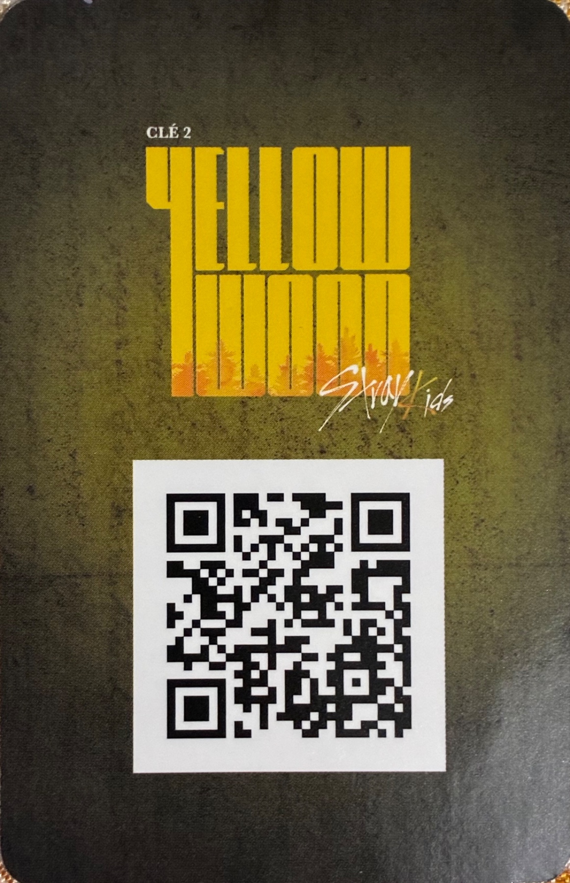 I.N Stray Kids photocard back side - QR Photocards