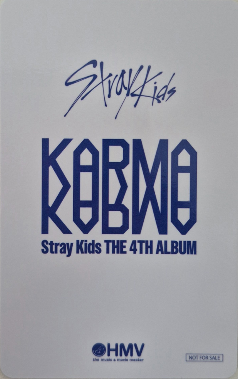Felix Stray Kids photocard back side - Offline