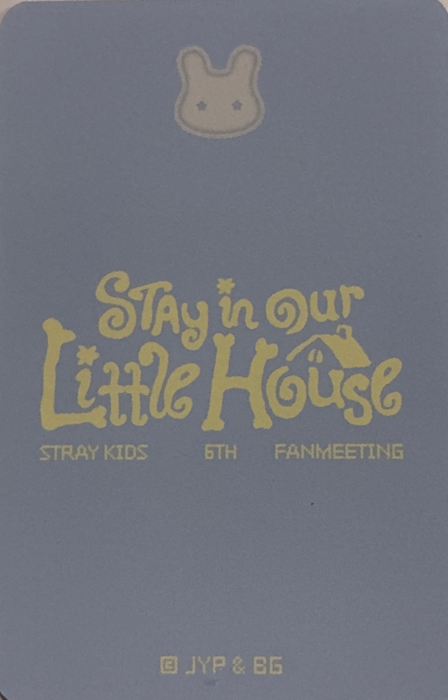 Seungmin Stray Kids photocard back side - Offline Benefit