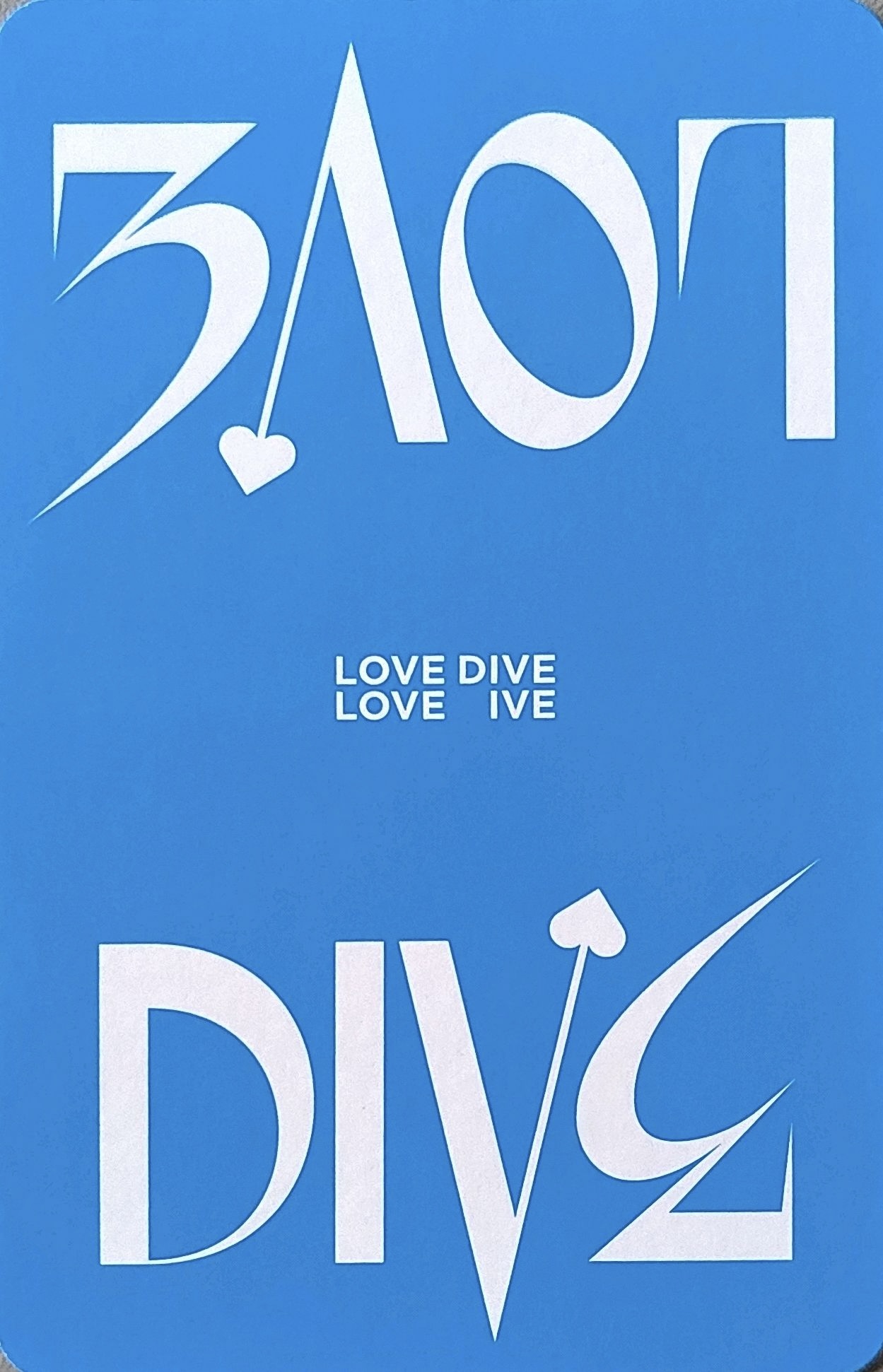Gaeul IVE photocard back side - Pre-Order
