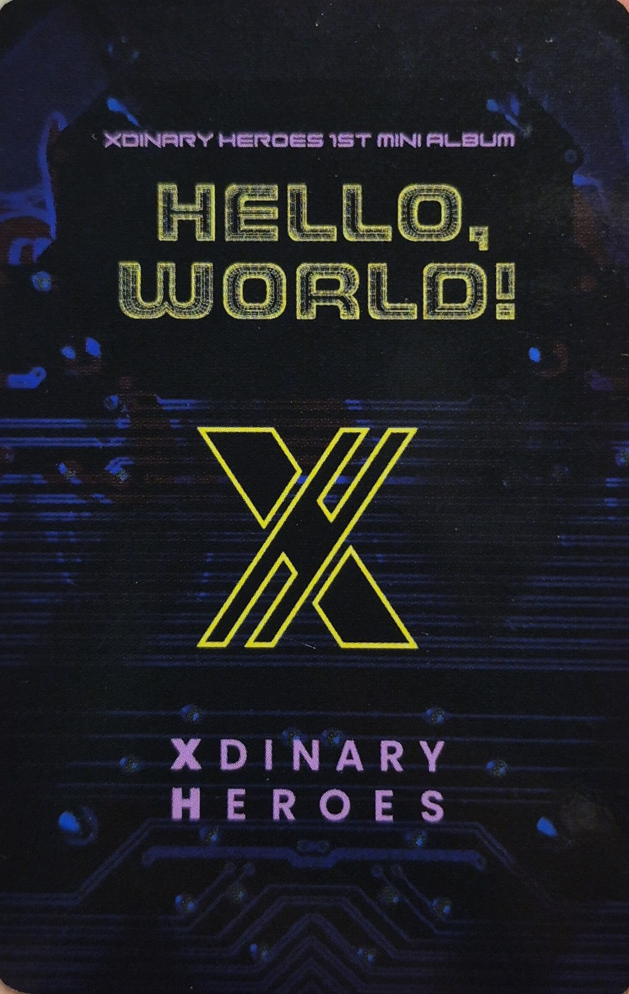 O.de Xdinary Heroes photocard back side - Benefit