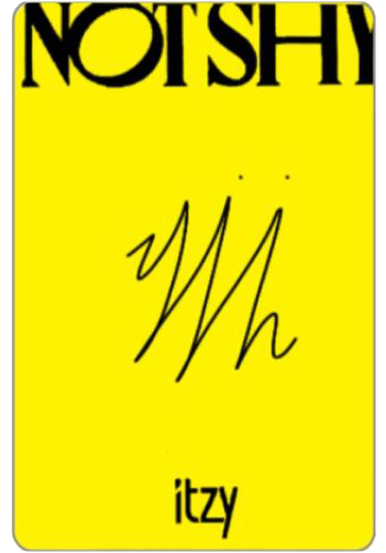 Ryujin ITZY photocard back side - Photocards