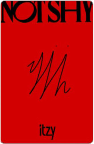 Ryujin ITZY photocard back side - Photocards