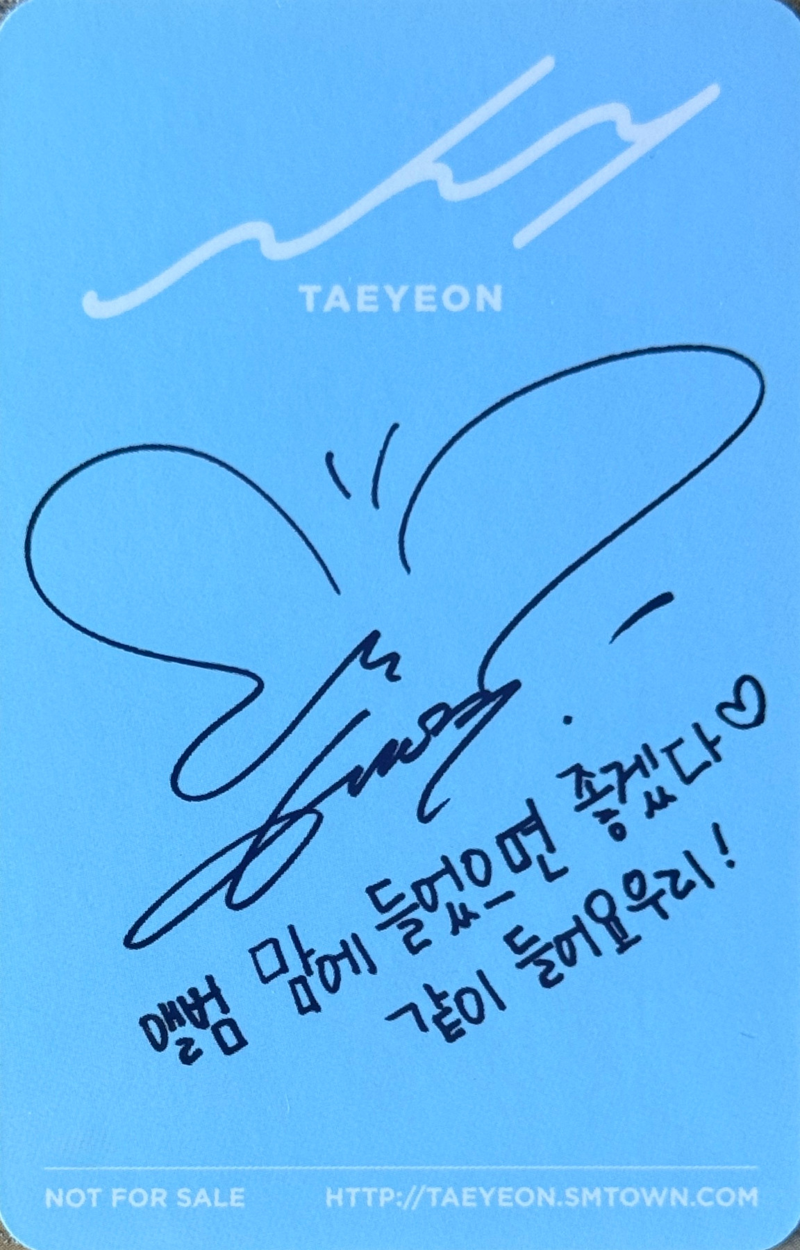 Taeyeon Taeyeon photocard back side - Photocard
