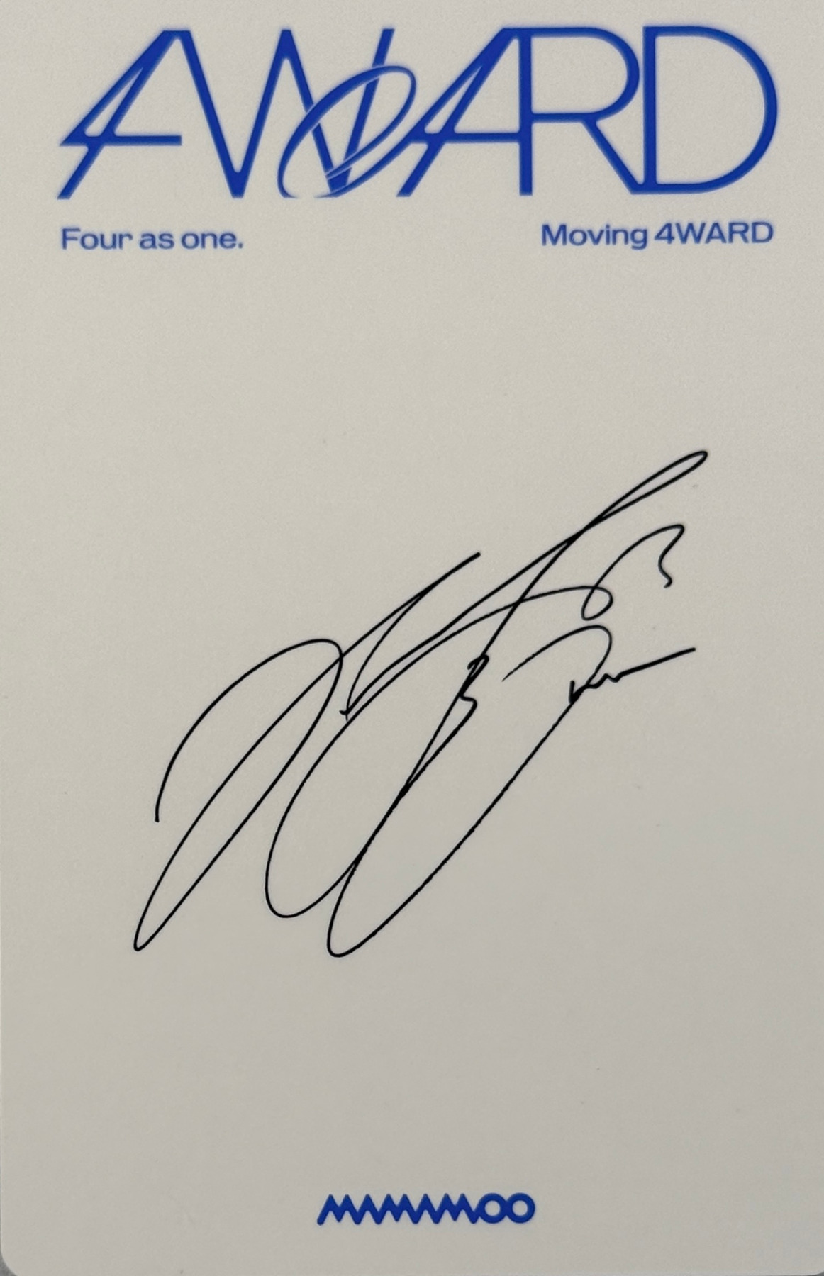 Hwasa MAMAMOO photocard back side - Photocard