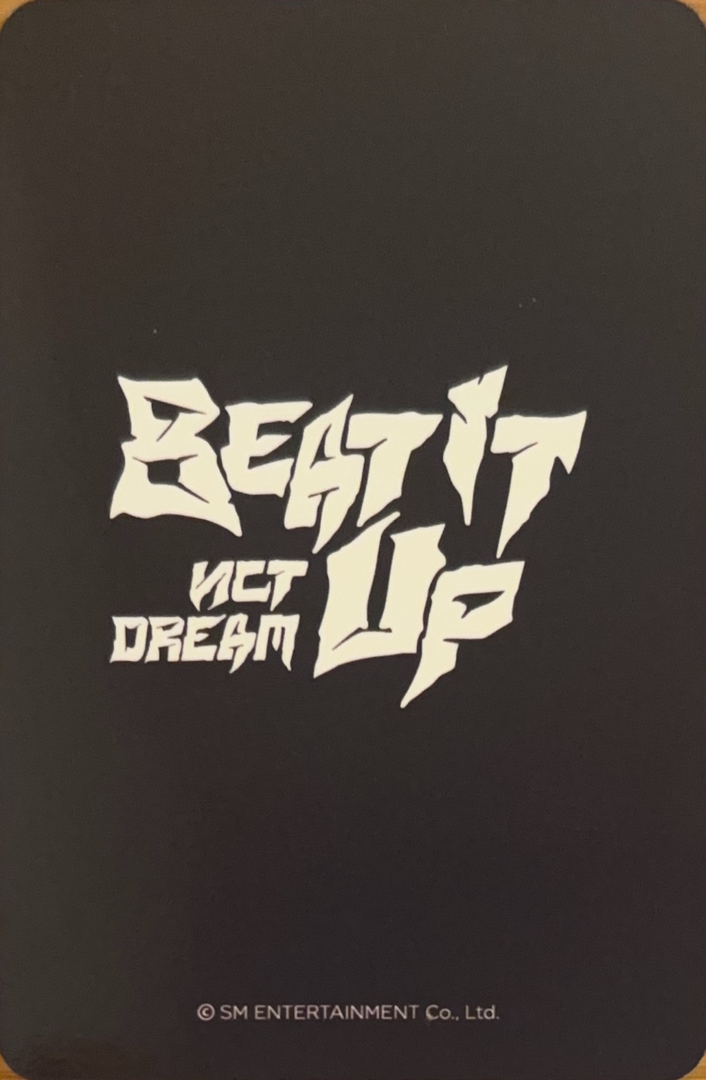 Jisung NCT DREAM photocard back side - Benefit 2.0 (Ktown4u)