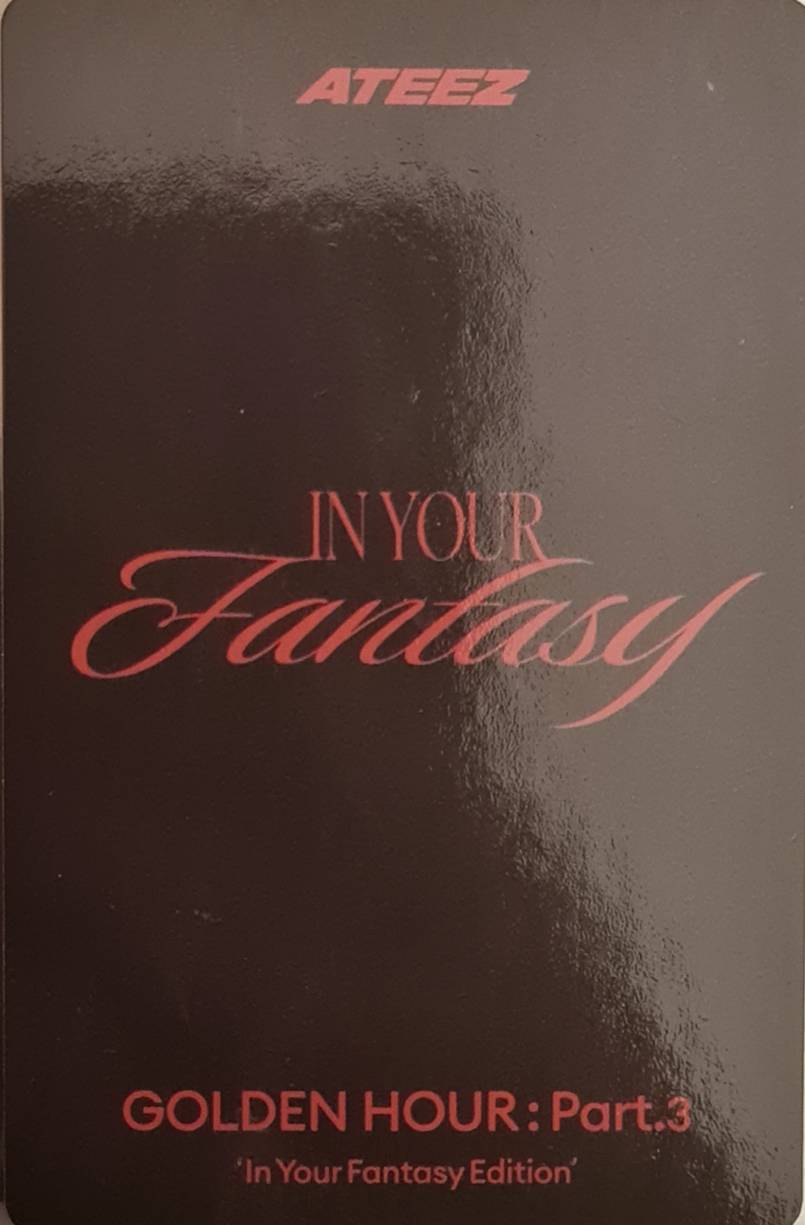 Seonghwa ATEEZ photocard back side - Limited 1 Ver.