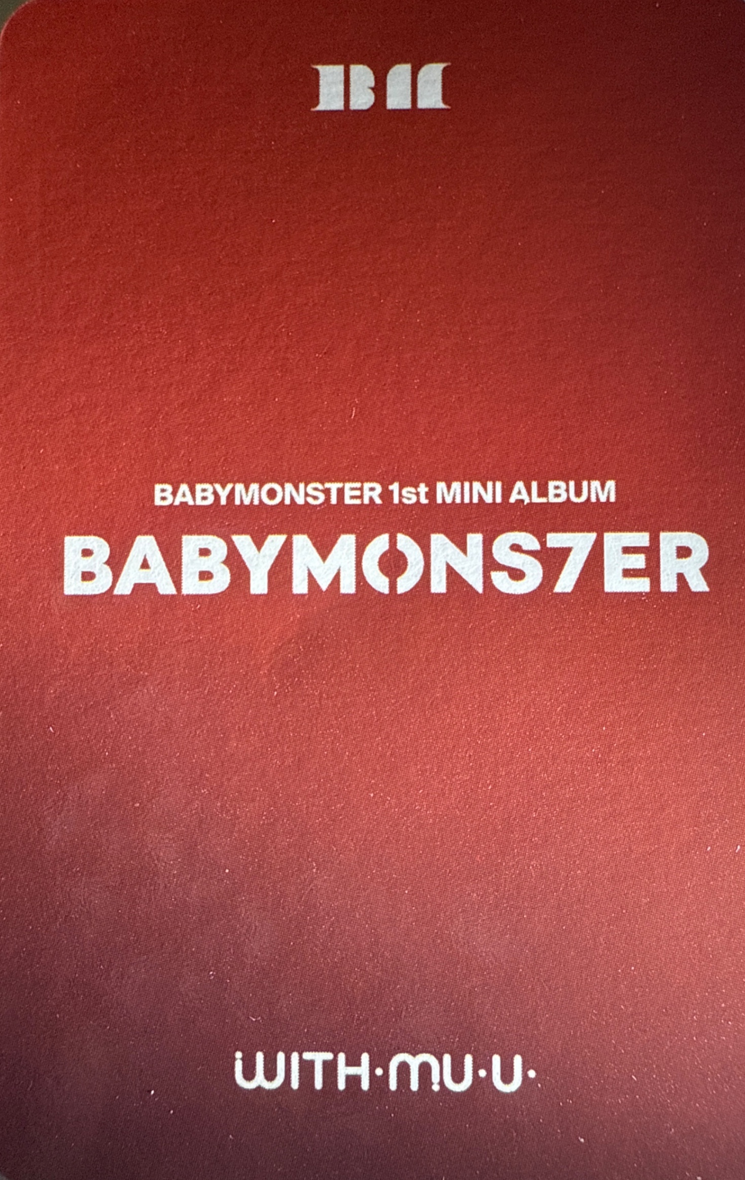 Ahyeon BABYMONSTER photocard back side - Preorder