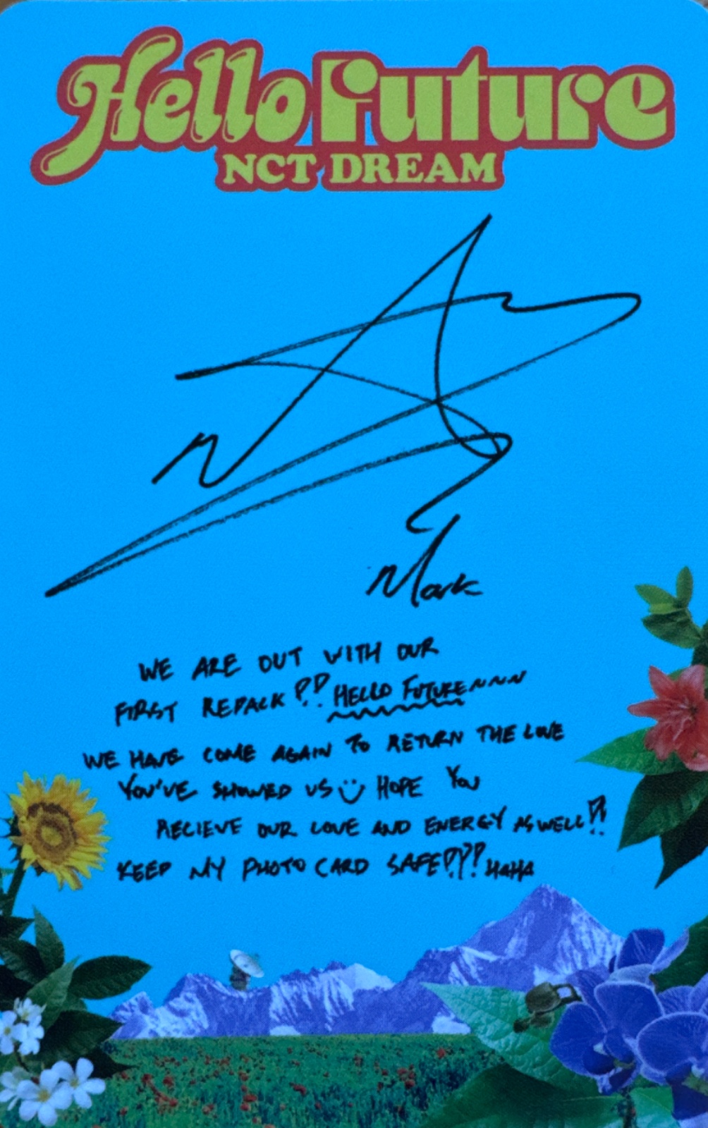 Mark NCT DREAM photocard back side - Photocards