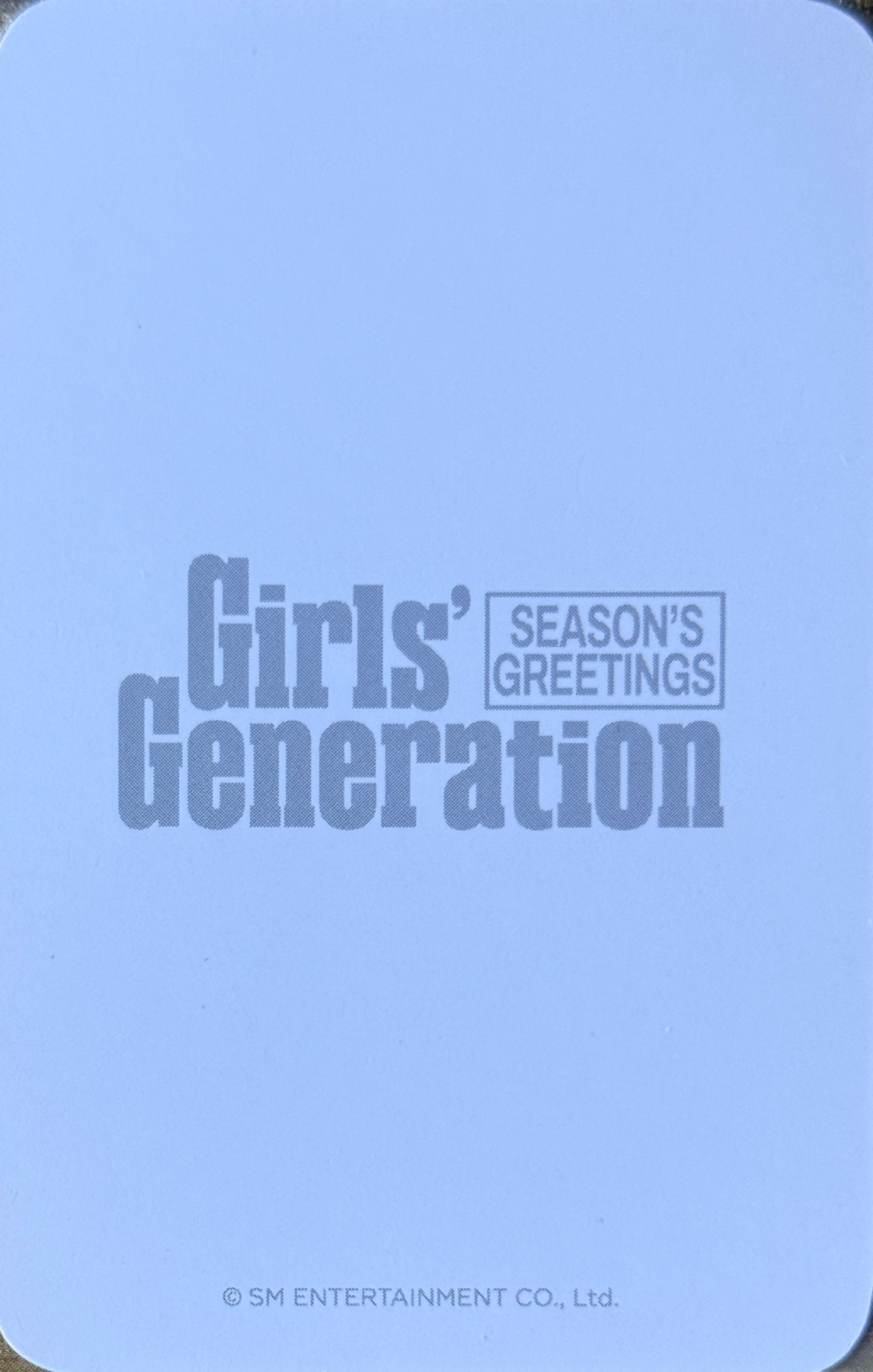 Taeyeon Girls' Generation photocard back side - Photo Pack