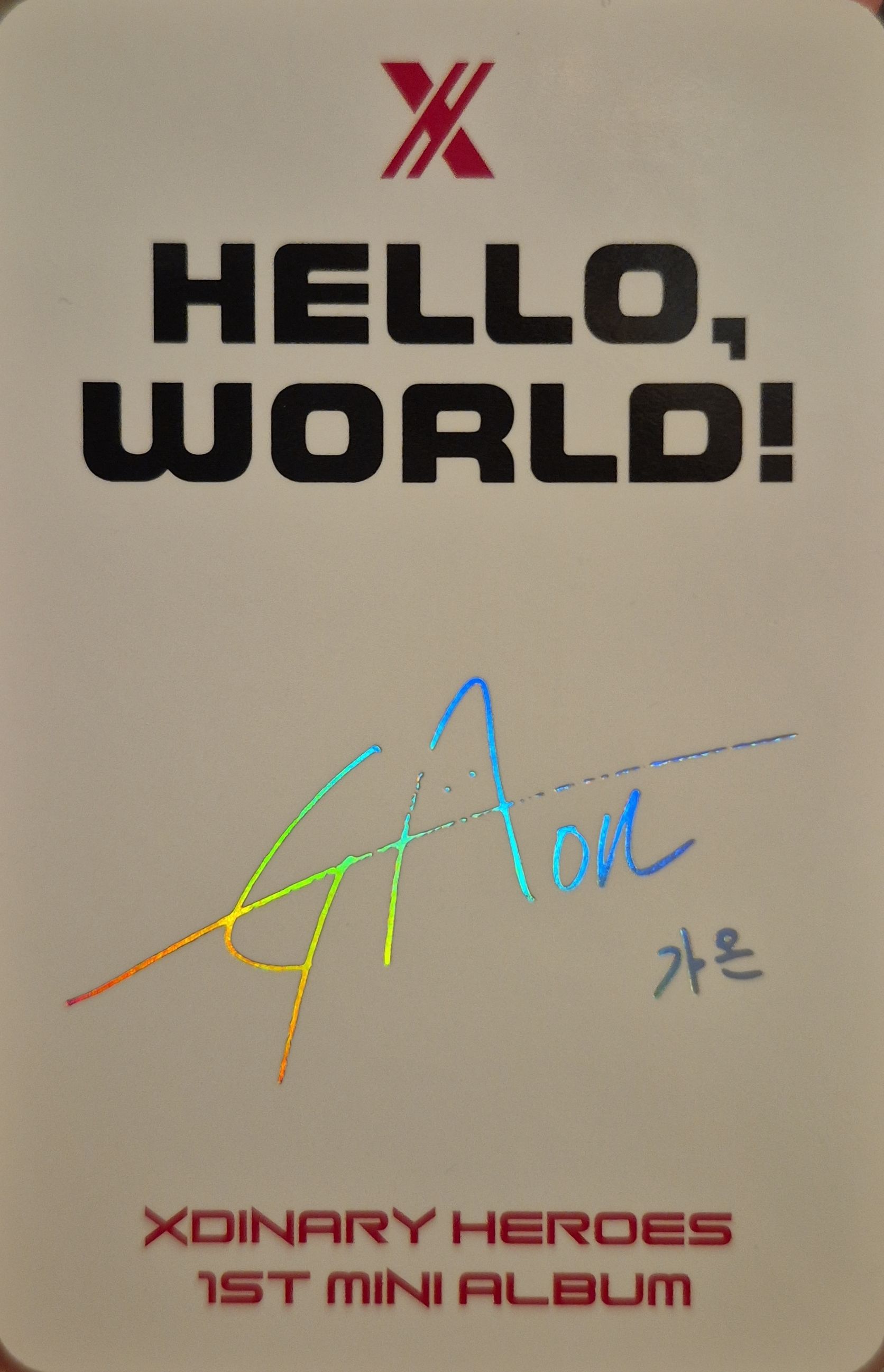 Gaon Xdinary Heroes photocard back side - Photocard
