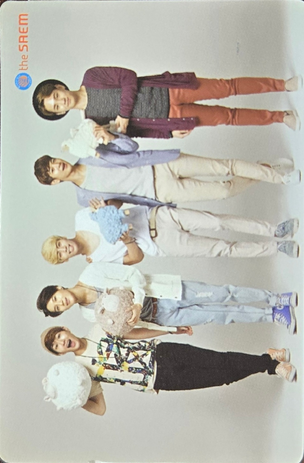 Jonghyun, Minho, Key, Taemin, Onew SHINee photocard back side - Vol. 1