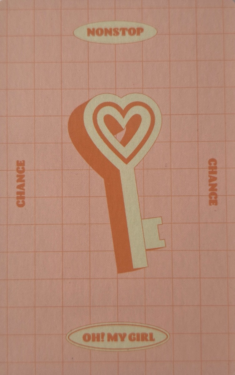 Hyojung OH MY GIRL photocard back side - Chance Card