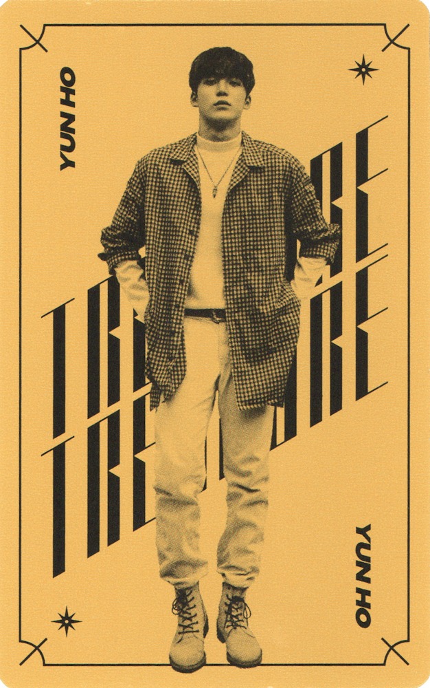 Yunho ATEEZ photocard back side - Ep. 1 Photocard