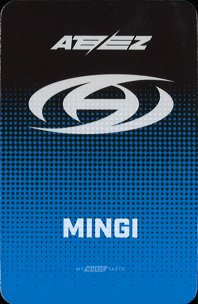 Mingi ATEEZ photocard back side - Benefit