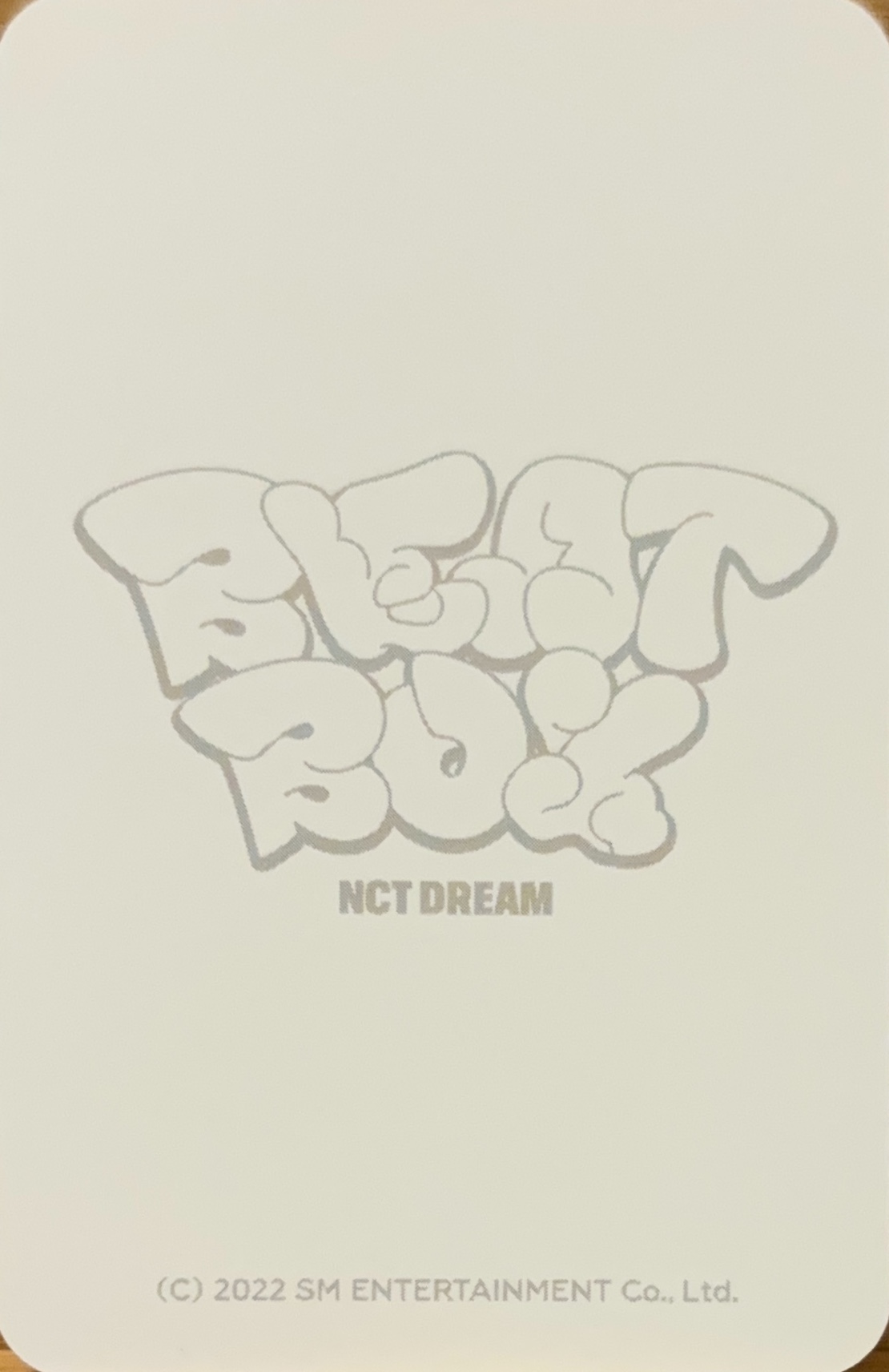 Jisung NCT DREAM photocard back side - Acrylic Keyring Photocards