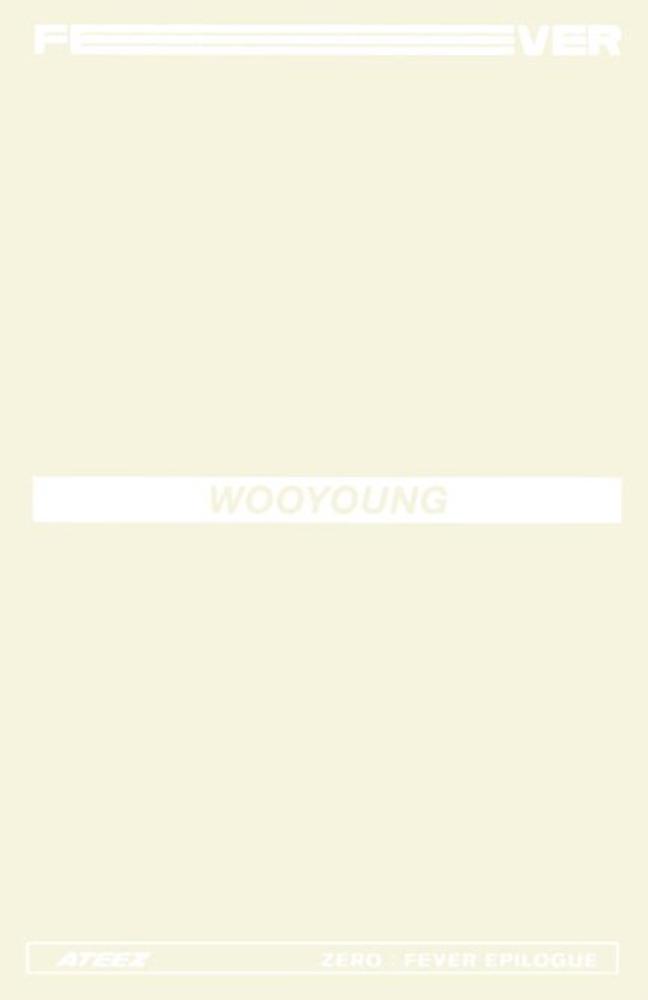 Wooyoung ATEEZ photocard back side - Limited Photocards