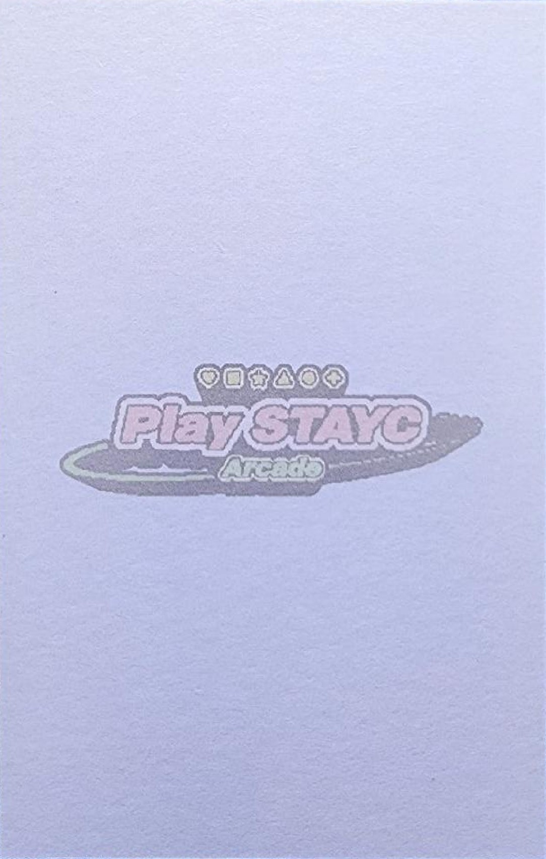 ISA STAYC photocard back side - Postcard Set