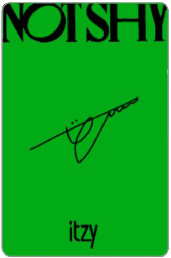 Yuna ITZY photocard back side - Photocards