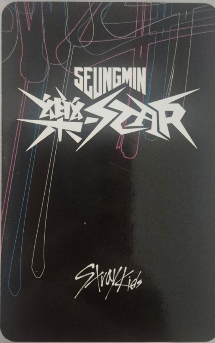 Seungmin Stray Kids photocard back side - Photocards