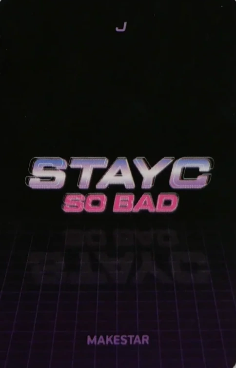 J STAYC photocard back side - Benefit